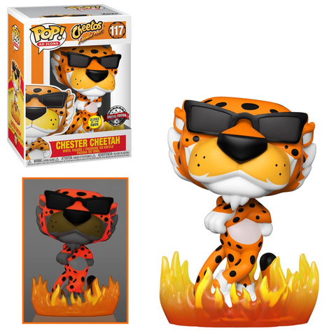 POP! Ad Icons: Chester Cheetah Flaming Hot (Glow in the Dark)